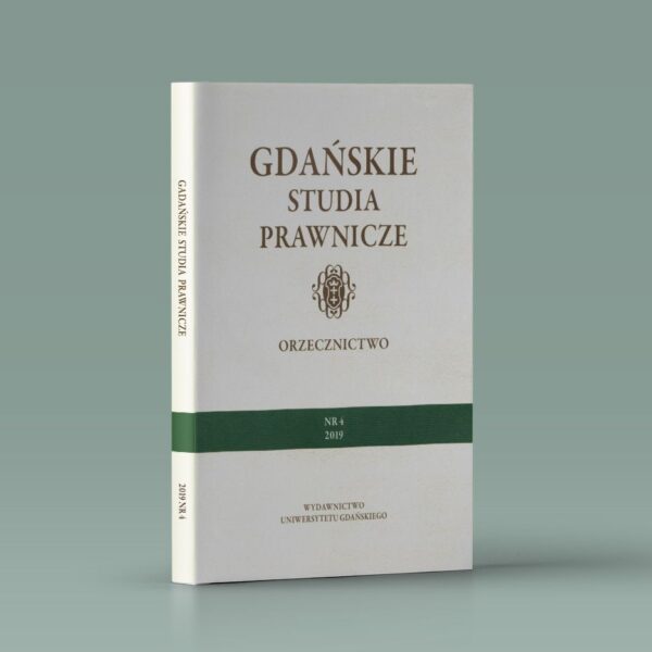 Gdańskie Studia Prawnicze 4/2019