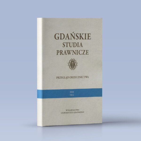 Gdańskie Studia Prawnicze 4/2018