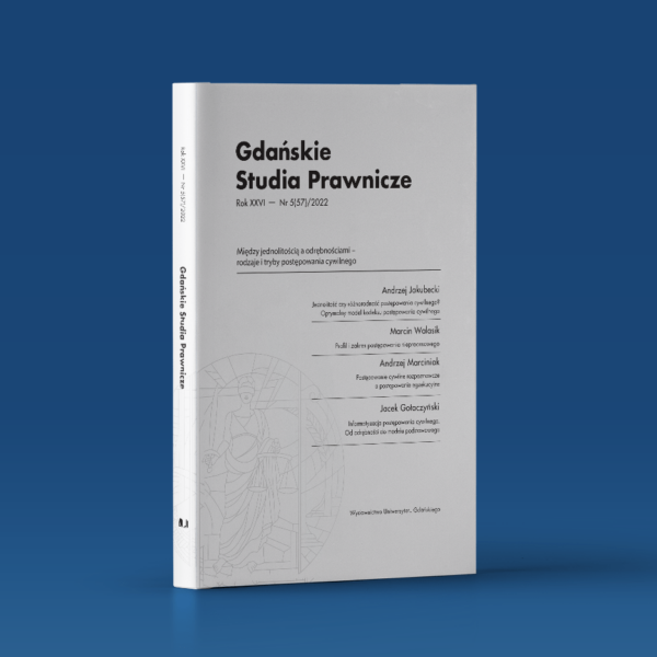 Gdańskie Studia Prawnicze 5(57)/2022