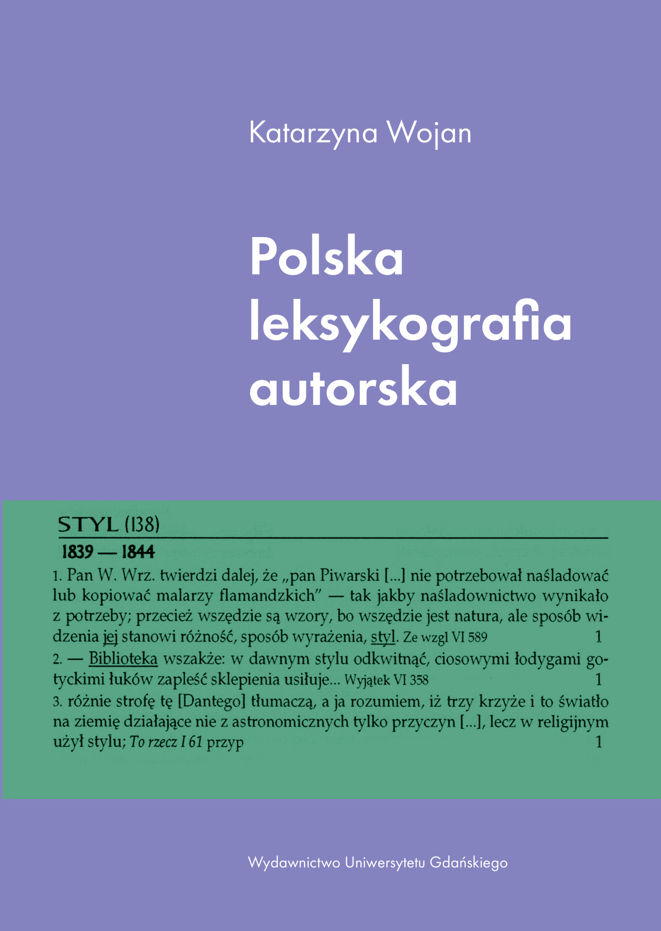 Wojan – leksykografia autorska przód