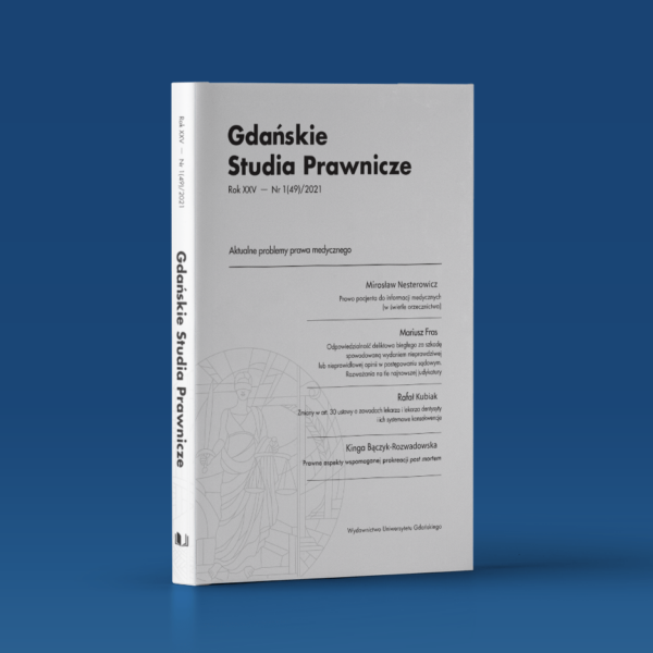 Gdańskie Studia Prawnicze 1(49)/2021